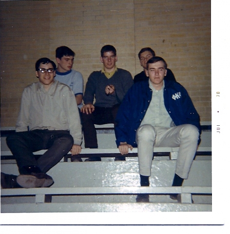 Field House 1970-Charlie Hambrook,Jim Shappert,Doug Potts, Vic Custardo, John Brooks (Daves older brother)