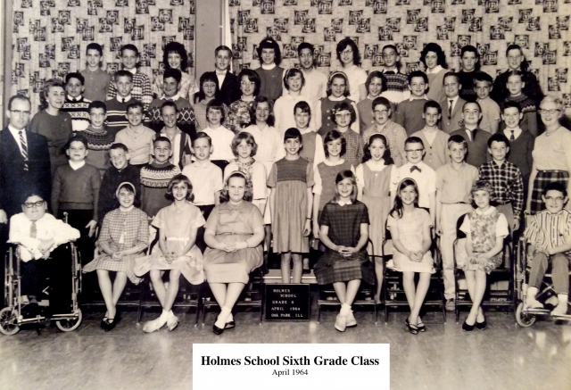 1963-1964 Holmes School Sixth Grade Class
